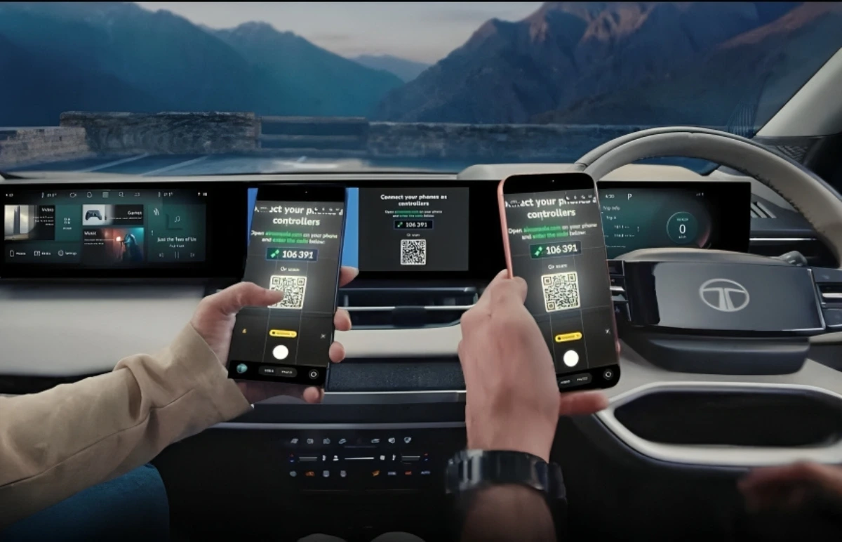 Tata Sierra EV AirConsole in-car Gaming